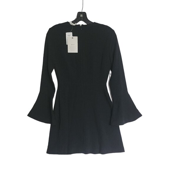 ALC Cassidy Black Dress With Bell Sleeves - Picture 3 of 6